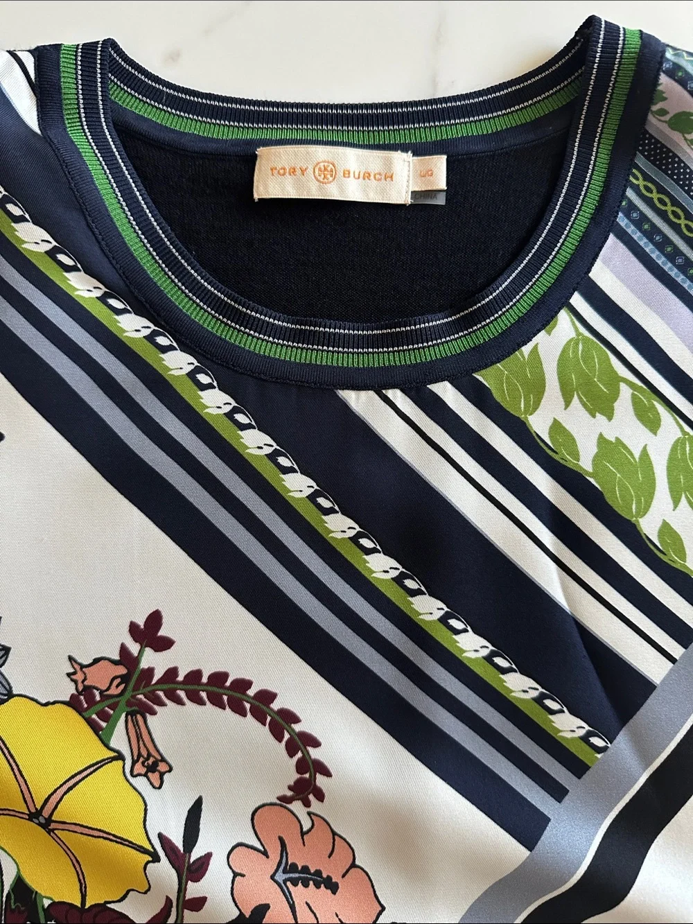 Tory Burch mixed Media Scarf sweater